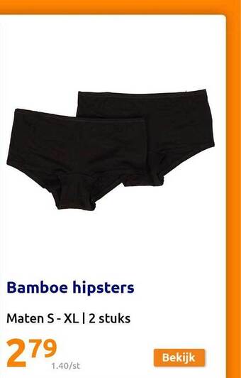 Action Bamboe hipsters aanbieding