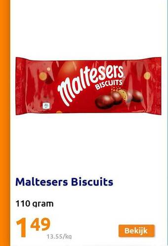 Action Maltesers biscuits aanbieding
