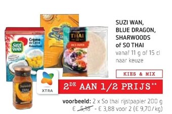 Suzi Wan, Blue Dragon, Sharwoods of So Thais