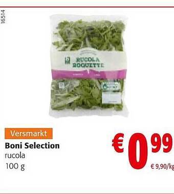 Colruyt Boni selection rucola aanbieding