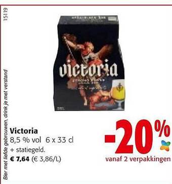 Colruyt Victoria 8.5% vol aanbieding