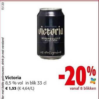 Colruyt Victoria 8.5% vol aanbieding