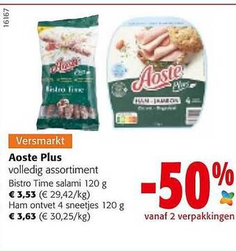 Colruyt Aoste plus aanbieding