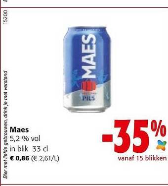 Colruyt Maes 5.2% vol aanbieding