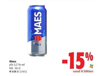 Colruyt Maes pils 5.2% vol aanbieding