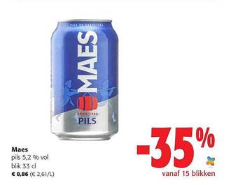 Colruyt Maes pils 5.2% vol aanbieding