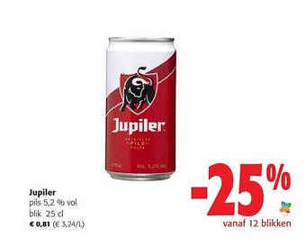 Colruyt Jupiler pils 5.2% vol aanbieding