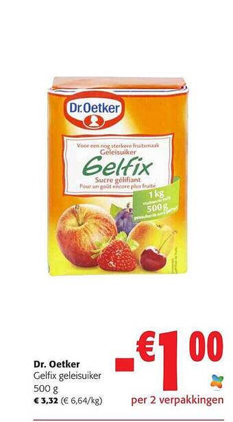 Colruyt Dr. oetker gelfix geleisuiker aanbieding