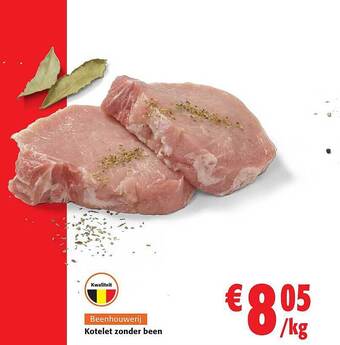 Colruyt Kotelet zonder been aanbieding