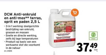 GAMMA Dcm anti-onkruid en anti-mos** terras oprit en paden 2.5 l aanbieding