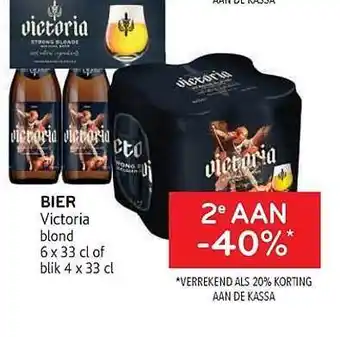 Alvo Bier victoria blond 6 x 33cl of blik 4 x 33cl aanbieding