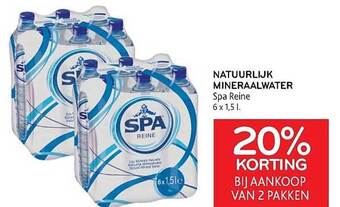 Alvo Natuurlijk mineraalwater spa reine aanbieding
