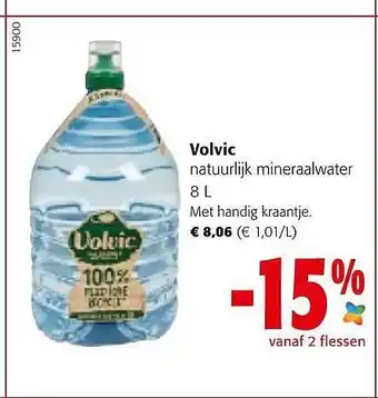 Colruyt Volvic natuurlijk mineraalwater aanbieding