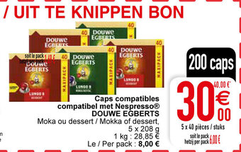 Cora Caps compatibles compatibel met nespresso douwe egberts aanbieding