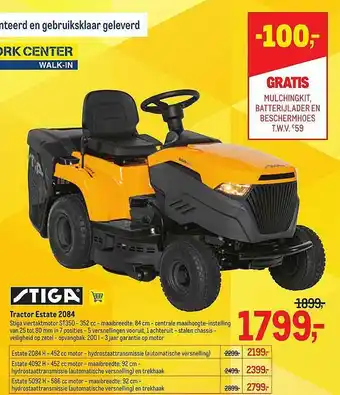 Stiga Tractor Estate 2084