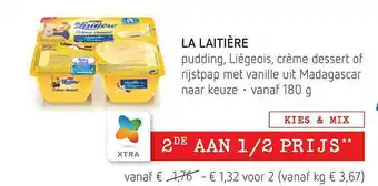 La Laitière Pudding, Liégeois, Crème Dessert Of Rijstpap Met Vanille Uit Madagascar