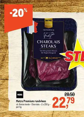 Makro Metro Premium Rundvlees aanbieding