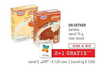 Spar Dr. Oetker Saroma aanbieding