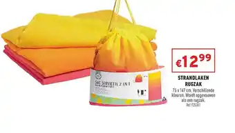 Trafic Strandlaken Rugzak 75x147 Cm aanbieding