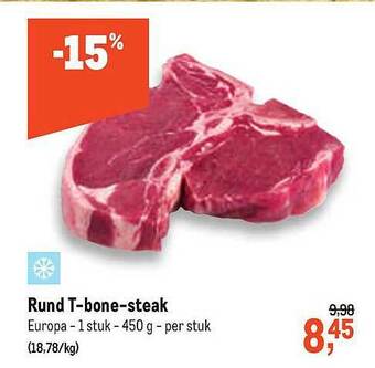 Makro Rund T-bone-steak aanbieding