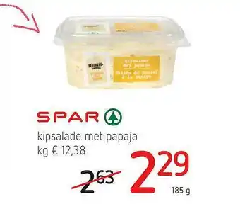 Spar Kipsalade Met Papaja