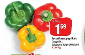 Assortiment Paprika's