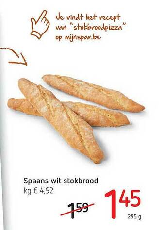 Spar Spaans Wit Stokbrood aanbieding