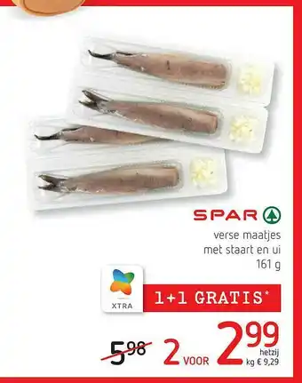 Spar Spar Verse Maatjes Met Staart En Ui 161 G aanbieding