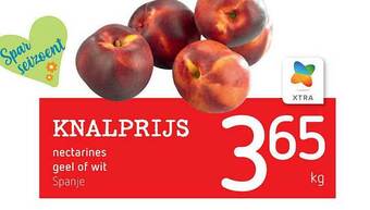 Spar Nectarines Geel Of Wit aanbieding
