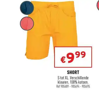 Trafic Short S Tot Xl aanbieding