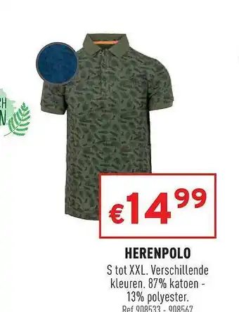 Trafic Herenpolo S Tot Xxl aanbieding