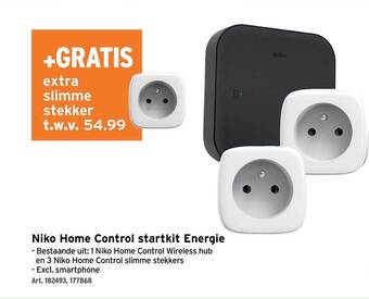 GAMMA Niko home control startkit energie aanbieding