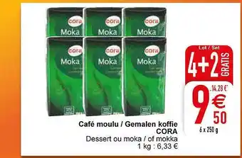 Cora Café moulu - gemalen koffie aanbieding