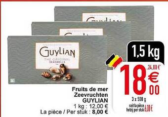 Cora Fruits de mer zeevruchten guylian aanbieding