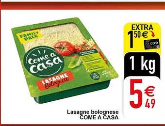 Cora Lasagne bolognese come a casa aanbieding