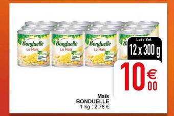 Cora Maïs bonduelle aanbieding