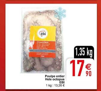 Hele octopus ebi