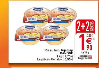 Cora Rijstpap danone aanbieding