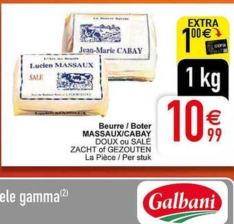 Cora Boter massaux-cabay aanbieding