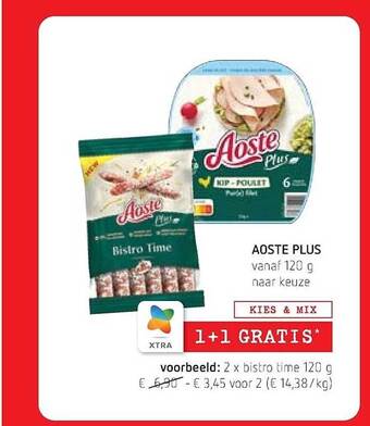 Spar Colruyt Aoste plus aanbieding