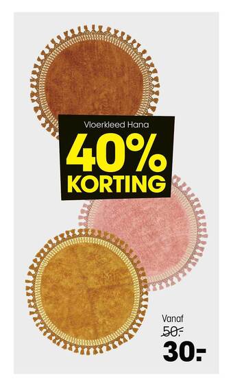 Kwantum Vloerkleed hana aanbieding