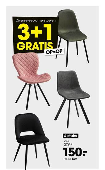 Kwantum Eetkamerstoelen aanbieding
