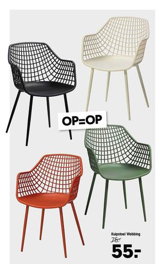 Kwantum Kuipstoel webbing aanbieding