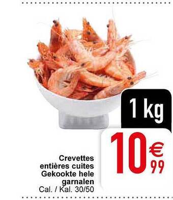 Cora Gekookte hele garnalen aanbieding