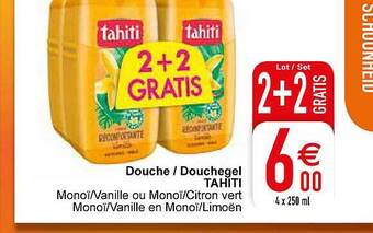 Cora Douchegel tahiti aanbieding