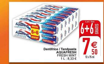 Cora Tandpasta aquafresh aanbieding