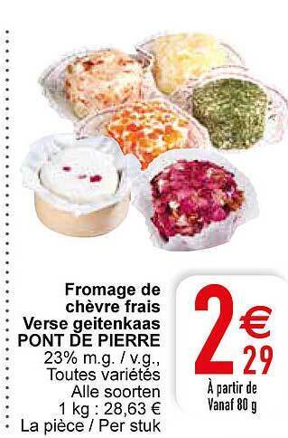 Cora Verse geitenkaas pont de pierre aanbieding