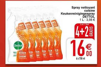 Cora Keukenreinigingsspray dettol aanbieding