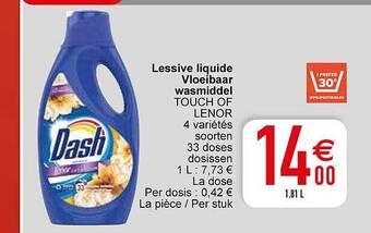 Cora Vloeibaar wasmiddel aanbieding