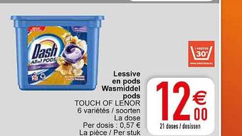 Cora Wasmiddel pods aanbieding
